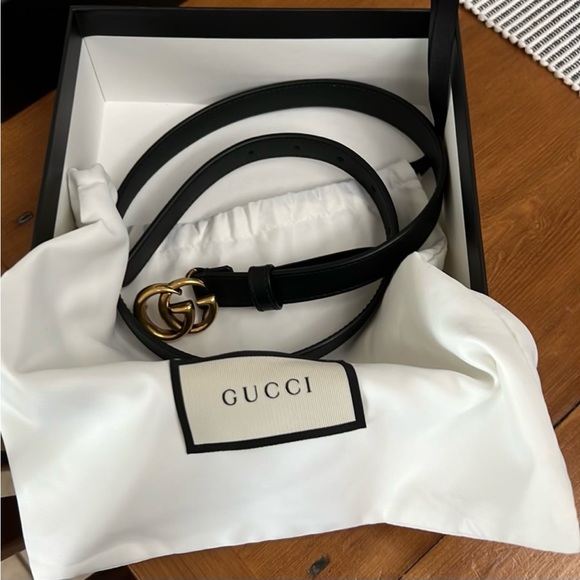 Gucci Leather belt with Double G buckle main image 4